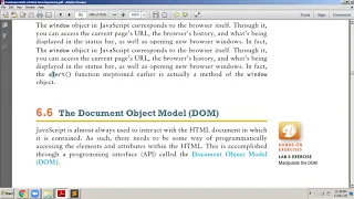 Web Technology - Class 25 JavaScript Objects Window and DOM getElementBy Id