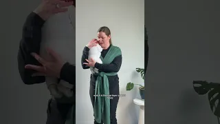 How to tie a Boba Wrap and carry a newborn baby - Babywearing Consultant Demo
