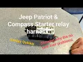 Jeep Patriot Compass no turn over start problems relay box