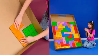 Cardboard is your new best friend! 😎 Wide range of DIY crafts for memorable playtime!