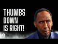 Stephen A Smith EARNED That Thumbs Down Award Bars Takes