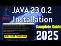 How to Install Java JDK 23 0 2 on Windows 11 2025 Complete Guide Latest Java Installation