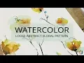 Download Lagu watercolor painting : loose floral pattern for my curtains!
