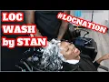 Getting Locs Washed at LocNation Salon by Stan
