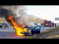 Pre Arrival Fully Involved Car Fire Garden State Parkway Wall NJ 24