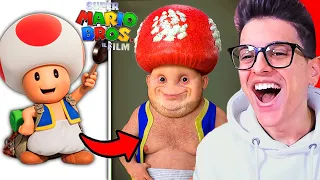 I PERSONAGGI DI SUPER MARIO BROS IL FILM MA NELLA VITA REALE!!