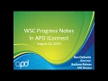 Statewide APD iConnect Training - WSC Progress Notes
