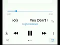 high contrast - you don't understand