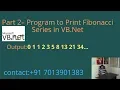 Fibonacci Series in VB Net - Part 2