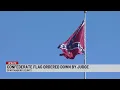 Confederate flag over I-85 in Spartanburg Co down after court ruling