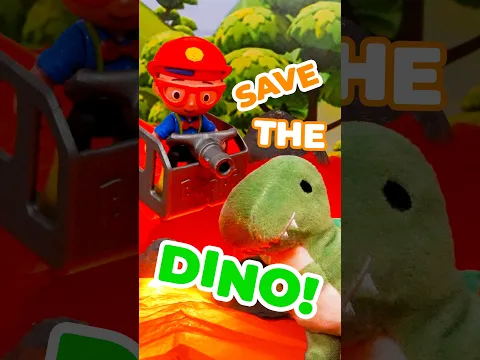 Have No Fear... Blippi Is Here! 🦸 Blippi Rescues a Baby Dino!