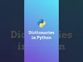 Dictionaries in Python - Beginner Python Ep 6