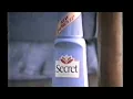 1993 Secret Antiperspirant Strong Enough for a Man TV Commercial