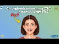 Chlorpheniramine Maleate 4mg OTC Your Guide to Allergy Relief