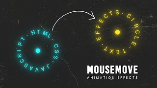 Animated Circle Text on Mousemove using CSS Javascript 02