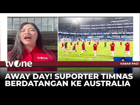 WNI Datang dari Jakarta Dukung Timnas Melawan Australia