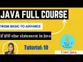 if-else statement if and if else Conditional statement in java core java tutorial for beginners