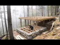 Lagu I Built a Cozy Stone and Wood Cabin on the Hillside | Off Grid Life
