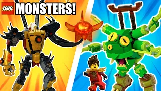building lego monsters from ninjago dragons rising s4 