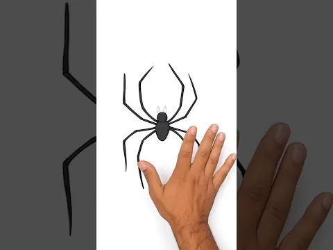 How to mold a spider from air clay #shortsfeed #shortsvideo #shorts