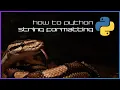 String concatenation and formatting - How to Python