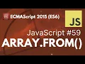 Array from function in JavaScript -