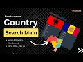 How to make Country Search Main using HTML CSS JS Download Code