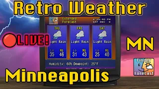 LIVE Minneapolis MN Weather Retro Weather 90s Jazz - Relax