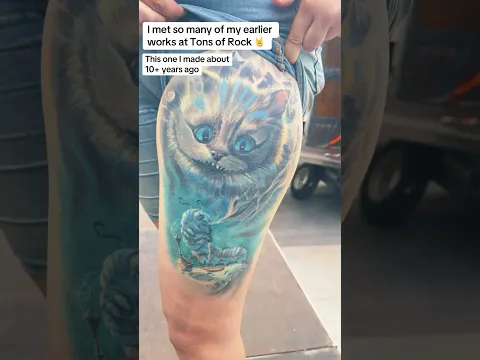 So much fun to meet clients I tattooed many years ago