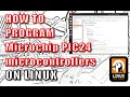 How to program MICROCHIP PIC24 microcontrollers on LINUX