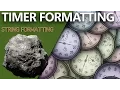 Timer Formatting - Unity 3D Game Development Week 3 Game