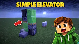 How to Make a Simple Elevator in Minecraft