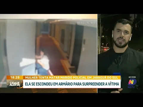 Tentativa de homicídio: mulher tenta matar marido policial em Jaraguá do Sul