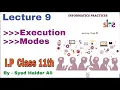 Execution modes in python Informatics Practices Class 11th Lecture 9 by Haider Sir