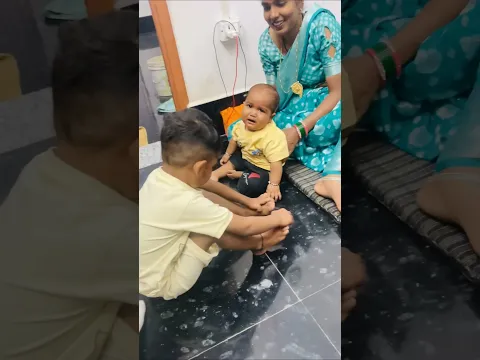 krishna manvik apni nani k ghar par #funniestmoments #funny #monkey #monkeychallenge #funniestvideo