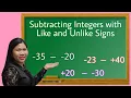 SUBTRACTING INTEGERS