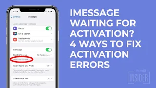 Download iMessage Waiting for Activation 4 Ways to Fix iMessage Activation Errors (iOS 16 Update) MP3