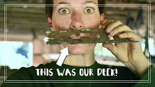 No More Leaky Deck! Steel Boat Restoration | Ch 5 E 32