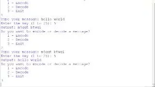 Python Caesar Shift Cipher 1