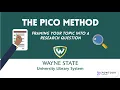 WSU Libraries The PICO Method