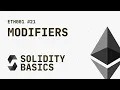 21 Solidity Basics - Modifiers