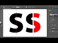 How to Split Letters in Half in Adobe Illustrator