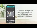 How To create canvas prints in the free Snapfish photo app