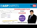 Download Files from Folder Directory in ASP Net Core Razor Pages
