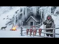 –77°C Blizzard on the Cliff Widow’s Stone Cave, Smoked Meat, Boot Repair \u0026 Escape Drive