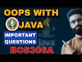 BCS306A Vtu Important Questions OOPS WITH JAVA