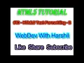 - HTML Text Formatting Part-2 HTML5 Tutorial for Beginners WbDev With Harshil