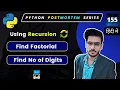 Python Recursion in a Easy Way Factorial and Digit Counting in Python Hindi Tutorial