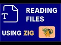 Reading a file using Zig