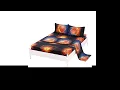 3PC Soft Basketball Sheet Sets Twin Size Sport Bedding Sheet Sets with Flat Fitted Sheet for Boys